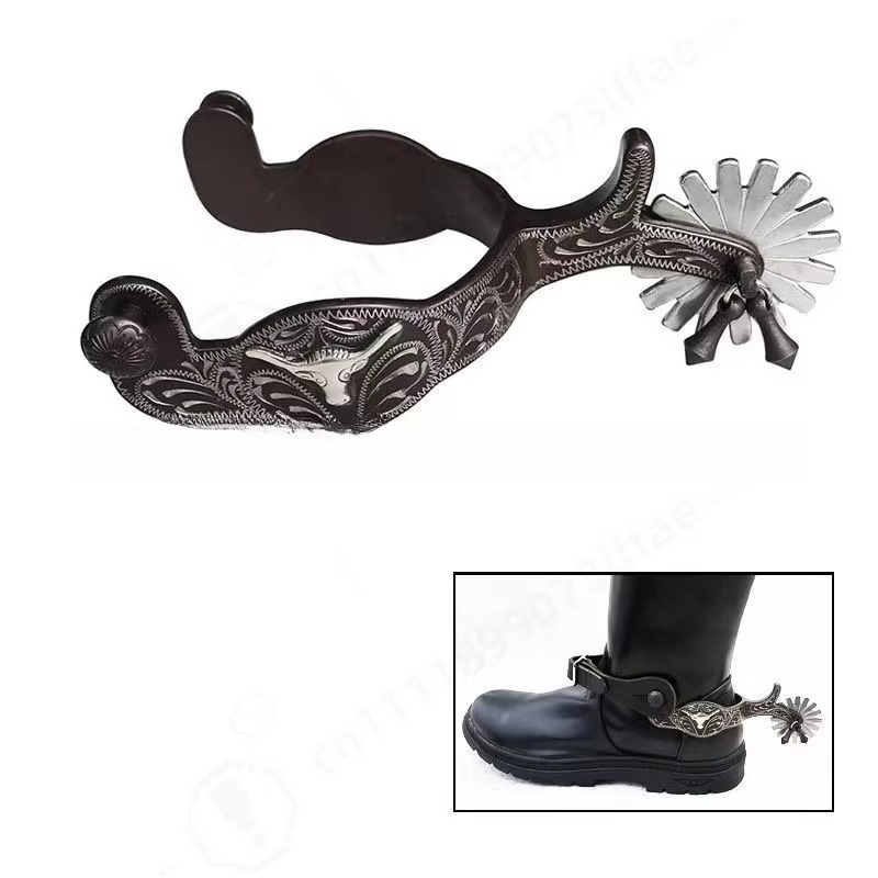 Hand‑Carved Western Horse Spur - Riding Gear recension och pris
