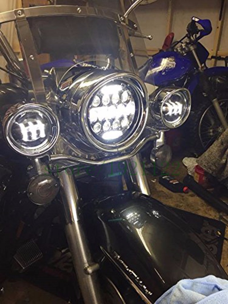 7inch LED Motorcycle Headlight - Universal Motorcycle Led Headlight Projector recension och pris